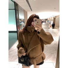 批发短款立领呢子大衣女秋冬装韩系轻奢名媛气质赫本风小个子毛呢外套