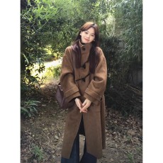 批发韩系呢子大衣女2025秋冬季新款毛呢外套小个子<b class='q'>赫本</b><b class='q'>风</b>高级感正流行