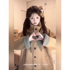 己出货 毛呢外套赫本风高级感气质韩系正流行小个子