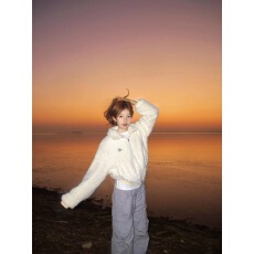 批发有出货 内衬韩系羊羔毛长袖外套高级感宽松百搭潮