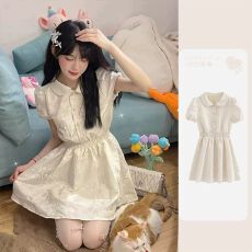 批发法式氛围感可爱<b class='q'>仙女</b>茶歇甜美少女感<b class='q'>连衣裙</b>女夏季新款小众设计感潮