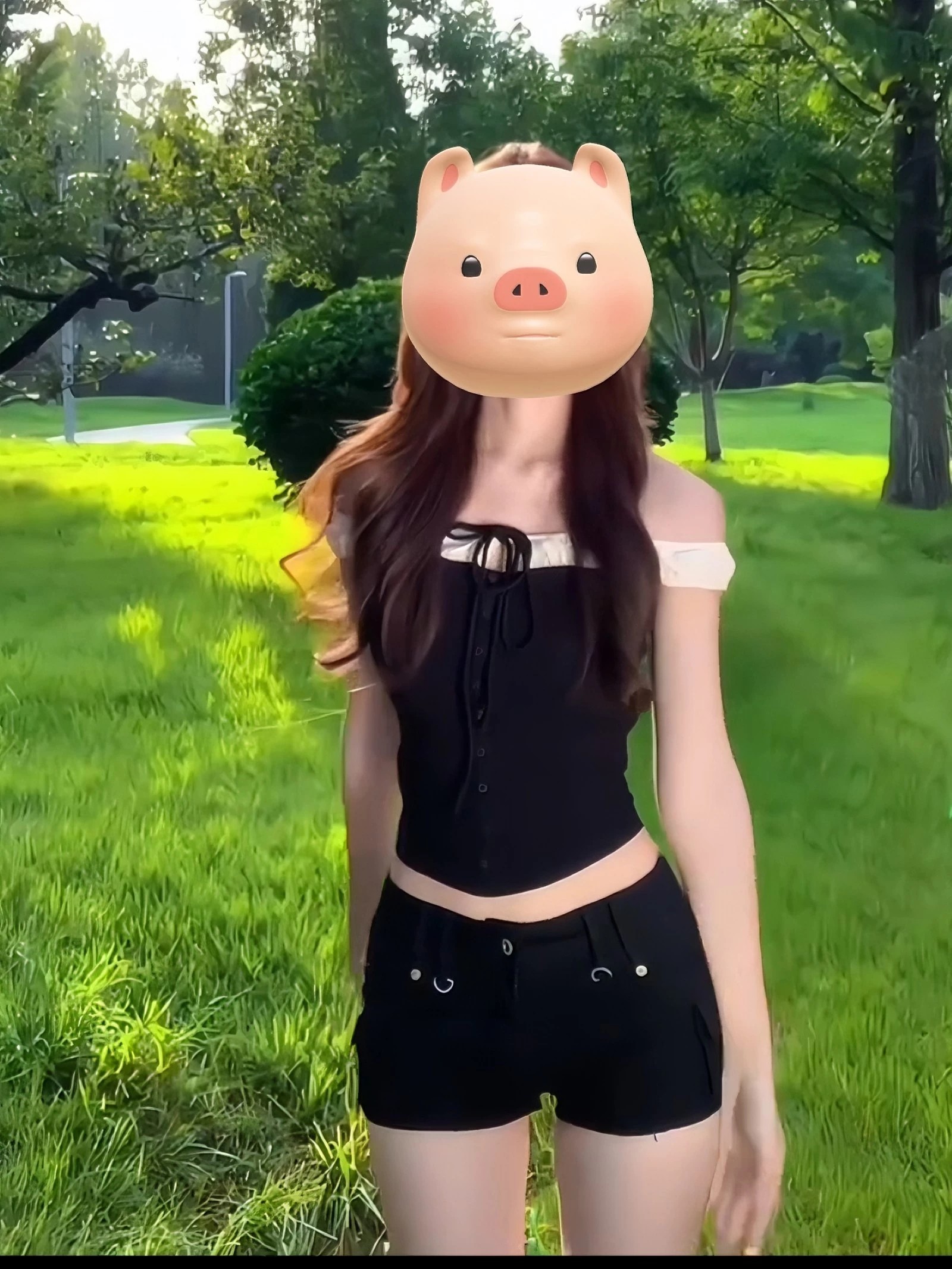 달콤한 핫걸 아메리칸 레트로 흑인과 백인 패치워크 오프숄더 반팔 티셔츠 여성 여름 새로운 핫걸 섹시함 맨위