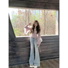 2026春夏新款法式温柔风碎花雪纺上衣女