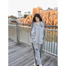 批发美式时尚炸街运动服套装女春秋<b class='q'>宽松</b>显瘦韩版学生卫衣休闲两件套潮