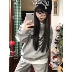 批发OOTD炸街运动套<b class='q'>装</b>女秋冬学生宽松显瘦<b class='q'>韩版</b>时尚跑步卫衣休闲两件套