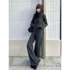 批发高级感<b class='q'>休闲</b><b class='q'>运动</b>套装女秋冬韩版时髦开衫卫衣阔腿裤通勤穿搭一整套