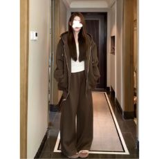 批发韩系慵懒风卫衣<b class='q'>运动服</b>套装女秋冬季款连帽<b class='q'>百搭</b>阔腿裤休闲两件套潮