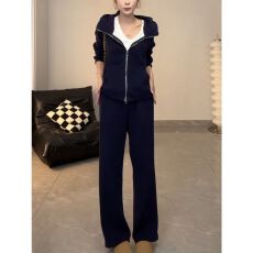 批发时尚洋气新款休闲<b class='q'>运动服</b>套装女韩版宽松<b class='q'>显瘦</b>慵懒风卫衣卫裤两件套