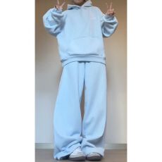 批发学生宽松<b class='q'>时尚</b>慵懒风休闲运动套<b class='q'>装</b>女秋冬季显瘦舒适卫衣卫<b class='q'>裤</b>两件套