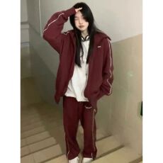 批发运动套<b class='q'>装</b>女秋季学院风学生<b class='q'>韩版</b>宽松休闲卫衣卫<b class='q'>裤</b>休闲两件套跑步服