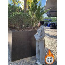 批发运动服套装女秋冬加绒加厚<b class='q'>韩版</b>宽松时尚慵懒风卫衣卫裤休闲两件套