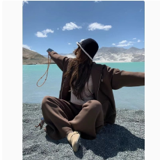 批发<b class='q'>韩版</b>学院风宽松休闲<b class='q'>运动服</b>套装女春秋宽松慵懒风卫衣长裤两件套