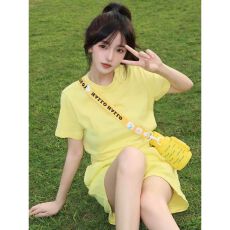批发可爱少女运动套装女<b class='q'>夏</b>季短袖短裤学生韩版宽松显瘦时尚休闲两件套