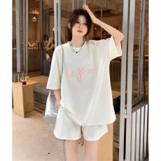 批发<b class='q'>运动</b>套装<b class='q'>女</b>夏季新款时尚盐系小个子休闲宽松百搭上衣<b class='q'>短裤</b>两件套