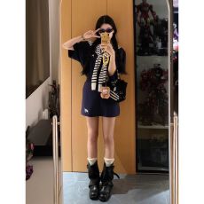 批发韩系显瘦减龄<b class='q'>运动服</b>套装女夏季学生<b class='q'>短袖</b>裤裙时尚学院休闲风两件套