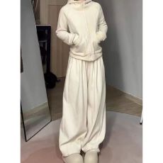 批发茶系高级感<b class='q'>运动服</b>套装女春秋学生宽松韩版时尚卫衣休闲两件套跑步