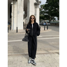 批发<b class='q'>休闲</b>卫衣运动女套装春秋季学生时尚潮流宽松显瘦跑步服小个子