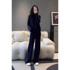 批发盐系炸街<b class='q'>运动服</b>套装女春秋宽松韩版时尚洋气卫衣<b class='q'>休闲</b>两件套跑步潮