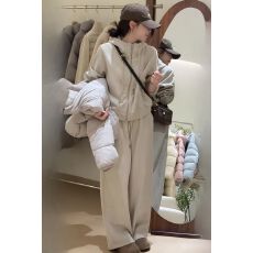 批发韩系高级感休闲运动服套装女春秋<b class='q'>时尚</b>洋气减龄宽松显瘦卫衣两件套