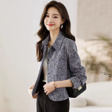 批发小香风外套2025新款春秋<b class='q'>品牌</b>爆款洋气时尚小个子女士短款上衣