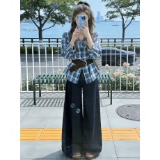 批发<b class='q'>春</b>天穿搭一整套2026韩系独特绝美巨好看的气质衬衫上衣套装两件套