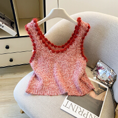 批发实拍 针织背心<b class='q'>马甲</b>女时髦洋气2025新款外穿无袖外搭叠穿短款上衣