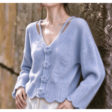 批发实拍 韩系立体<b class='q'>花朵</b>套头针织衫女秋季新款宽松显瘦毛衣外套