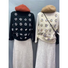 批发新品慵懒镂空针织背心吊带女无袖钩花上衣空气感微透夏装百搭时尚