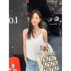 批发韩国KITTIN春夏纯色舒适棉麻单件内搭小吊带背心宽松<b class='q'>打底衫</b>女