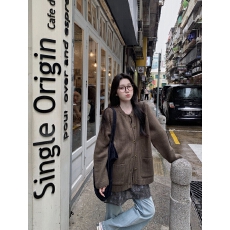 批发实拍~羊毛混纺粗针中长款针织开衫<b class='q'>宽松</b>慵懒感毛衣外套+吊带裙