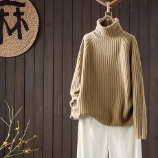 批发高领套头毛衣女冬加厚内搭2025新款爆款冬季针织衫打底衫<b class='q'>情侣装</b>