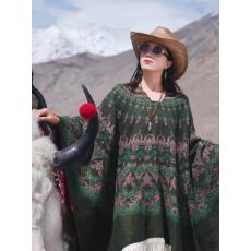 批发波西米亚民族风披肩女西藏云南青海旅游拍照外搭披风斗篷2026秋冬