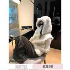 批发孔真烦呐小熊软糖韩系<b class='q'>甜美</b>连帽马甲女秋外穿休闲时尚外搭外套