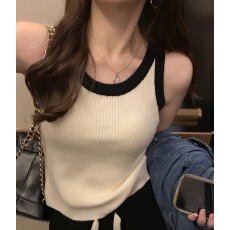 批发背心女内搭夏外穿设计感小众无袖针织吊带遮副乳法式别致打底上衣