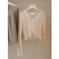 批发外搭冰丝花边防晒针织开衫<b class='q'>外套女</b>夏季薄款配吊带裙小披肩罩衫上衣