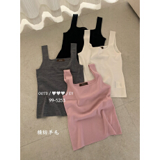 批发精纺美丽诺羊毛洋气吊带背心女2026<b class='q'>春</b>夏新款欧货内搭上衣5253