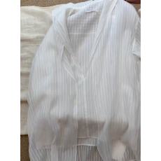 批发大码纯色条纹翻领<b class='q'>长袖</b>衬衫女2026年春季新款时尚百搭气质减龄通勤