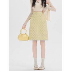 批发炫彩家南城二楼167B夏季新款大量上新.A字<b class='q'>裙</b>时尚花边波点包臀中<b class='q'>裙</b>