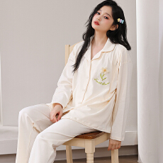 批发10A抗菌弹力纯棉月子服春秋孕妇睡衣哺乳服<b class='q'>夏</b>孕期产后可调节家居