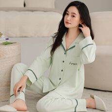 批发春秋新款200克纯棉女长袖月子服<b class='q'>孕妇</b><b class='q'>产后</b>哺乳家居服套装