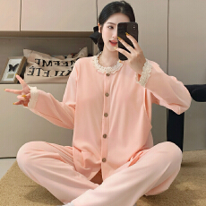 批发新款孕妇睡衣固定胸垫<b class='q'>秋</b>冬季德绒月子服加厚加绒哺乳套装