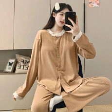 批发新款孕妇睡衣固定胸垫<b class='q'>秋</b>冬季德绒月子服加厚加绒哺乳套装