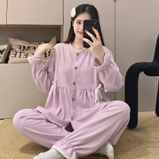 批发新款孕妇睡衣隐形拉链垫<b class='q'>秋</b>冬季德绒月子服加厚加绒哺乳套装