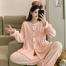 批发新款孕妇睡衣隐形拉链垫<b class='q'>秋</b>冬季德绒月子服加厚加绒哺乳套装