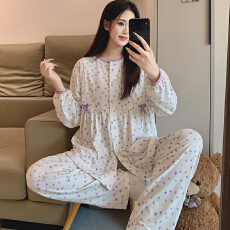 批发仿棉月子服春秋孕妇睡衣哺乳服夏孕期产后调节家居服套装