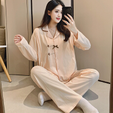 批发弹力纯棉月子服春秋孕妇睡衣哺乳服产后调节家居服套装