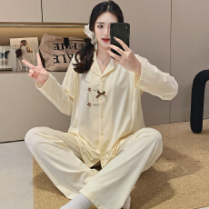 批发弹力纯棉月子服春秋孕妇睡衣哺乳服产后调节家居服套装