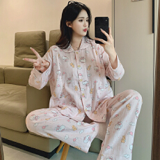 批发100%纯棉月子服女长袖长裤春孕妇睡衣哺乳服<b class='q'>夏</b>孕期产后家居服套装