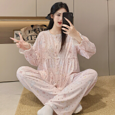 批发冰瓷棉月子服<b class='q'>春</b>秋孕妇睡衣哺乳服夏孕期产后调节家居服套