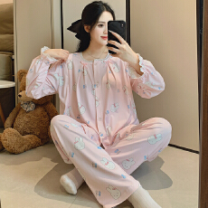 批发冰瓷棉月子服<b class='q'>春</b>秋孕妇睡衣哺乳服夏孕期产后调节家居服套